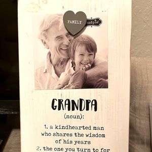 Mudpie Grandpa wood sign 10” x 6” NWT